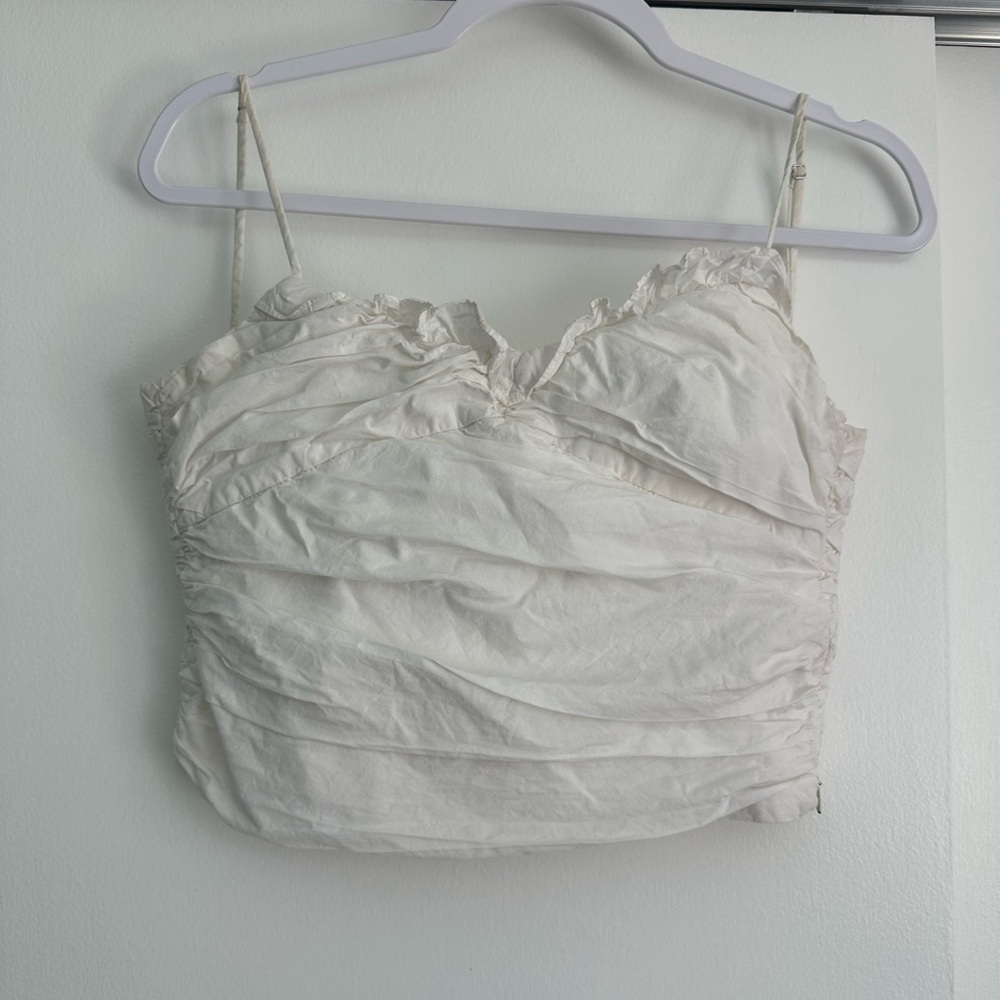 Zara White Women's Crop Top